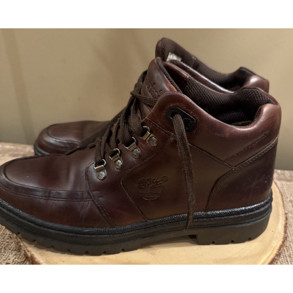 Timberland‎ US Men's Size 10M mahogany Leather Chukka Lace Boots Style 69035